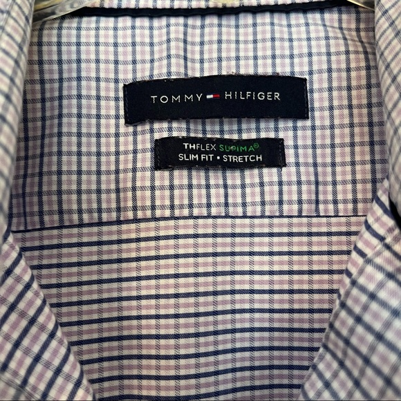 Men's Tommy Hilfiger Slim Fit Dress Shirt 16 - Picture 3 of 5